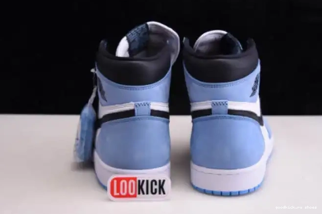 BLACK 1 555088-134 RETRO WHITE AIR JORDAN BLUE HIGH UNIVERSITY 0612